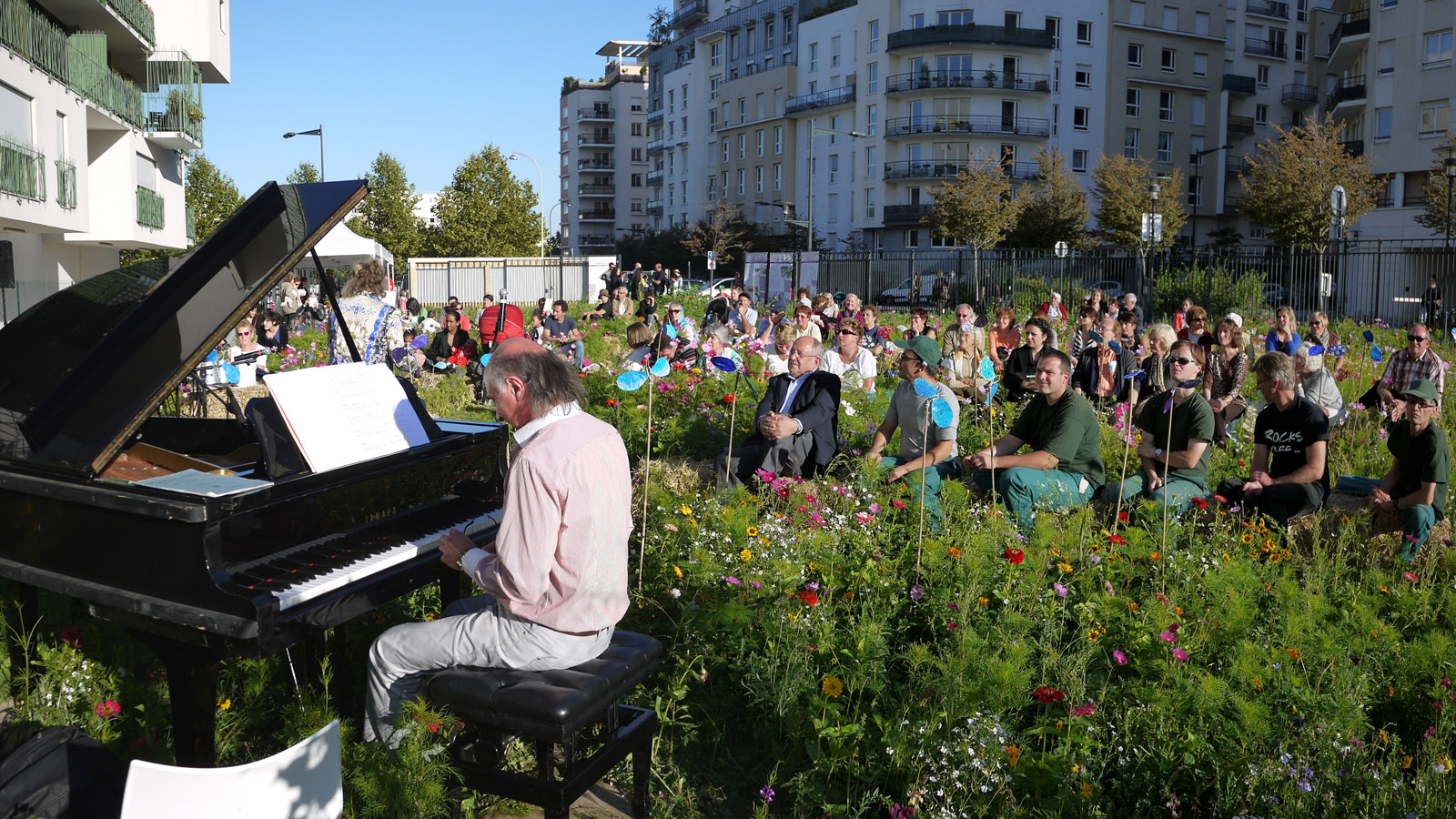 Musique au jardins: Ouverture de l'espace du jardin partagé
